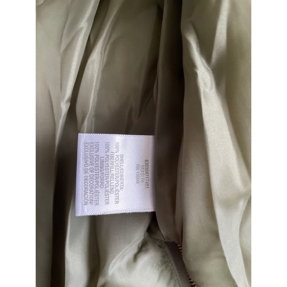 BONGO Olive Green Puffy Vest with Removable Hood - Picture 9 of 16